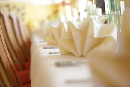 gedeckter Tisch im Hotel Post Walter in Radstadt